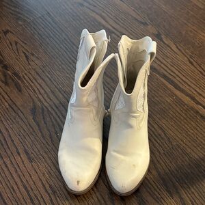 Elegant White Ankle Booties